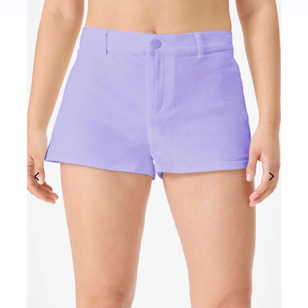 Florence by Mills Women's Brightside Mini Millie Lavender Shorts, Size Large